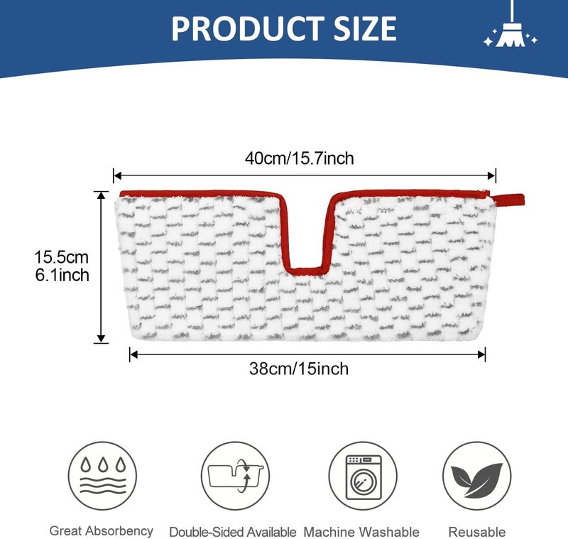 GFRED Microfiber Spray Mop Pads Compatible with Promist MAX Reusable Spray Mop Refills for Ocedar ProMist Dust Mop,Dual-Action Washable Flip Mop Pads Replacement for Dry Wet Floor Cleaning,3 Packs (Grey) - Image 3